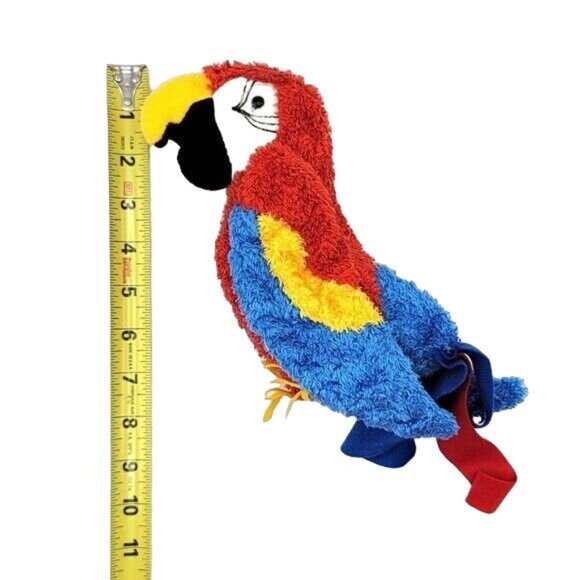 Douglas Macaw Parrot Plush Red Blue Yellow 8" Stuffed Bird Gabby Realistic #3740 - Picture 9 of 10
